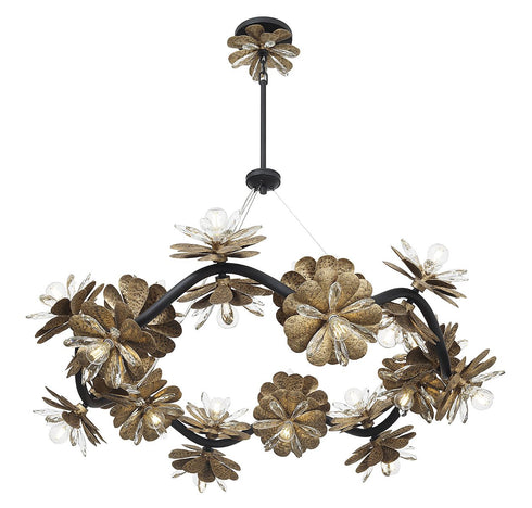 Giselle 24-Light Chandelier in Delphine