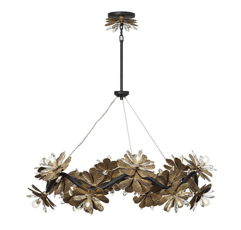 Giselle 24-Light Chandelier in Delphine