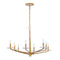Judi 8-Light Chandelier in Distressed Gold by Breegan Jane