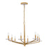 Judi 8-Light Chandelier in Distressed Gold by Breegan Jane