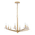 Judi 8-Light Chandelier in Distressed Gold by Breegan Jane