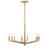 Judi 8-Light Chandelier in Distressed Gold by Breegan Jane