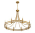 Camden 8-Light Chandelier in Warm Brass