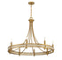 Camden 8-Light Chandelier in Warm Brass