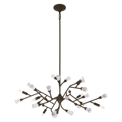 Malinda 6-Light Chandelier in Bark by Breegan Jane