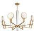 Leighton 8-Light Chandelier in Warm Brass