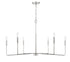 Salerno 6-Light Chandelier in Bisque White