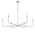 Salerno 6-Light Chandelier in Bisque White