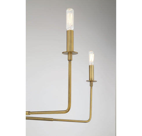 Salerno 6-Light Chandelier in Bisque White
