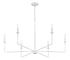 Salerno 6-Light Chandelier in Bisque White