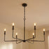 Salerno 6-Light Chandelier in Bisque White
