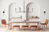 Salerno 6-Light Chandelier in Bisque White