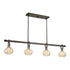 Sheriden 4-Light Chandelier in Mediterranean Bronze