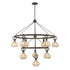 Sheriden 10-Light Chandelier in Mediterranean Bronze