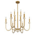 Oakhurst 12-Light Chandelier in Antique Gold