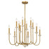 Oakhurst 12-Light Chandelier in Antique Gold