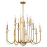 Oakhurst 16-Light Chandelier in Antique Gold