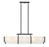 Orleans 5-Light Linear Chandelier in Black Cashmere