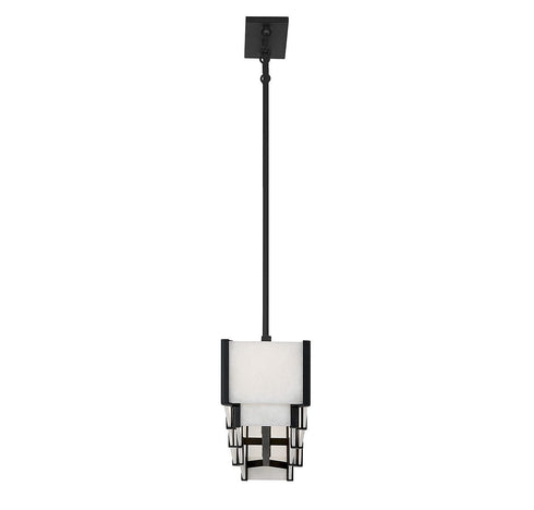 Orleans 5-Light Linear Chandelier in Black Cashmere