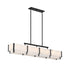 Orleans 8-Light Linear Chandelier in Black Cashmere