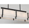 Orleans 8-Light Linear Chandelier in Black Cashmere
