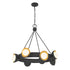 Pierson 8-Light Chandelier in Black Cashmere and True Gold