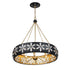 Venice 6-Light Chandelier in Metropolis Black and Gold by Breegan Jane