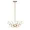 Flores 4-Light Chandelier in Noble Brass by Breegan Jane