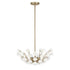 Flores 4-Light Chandelier in Noble Brass by Breegan Jane