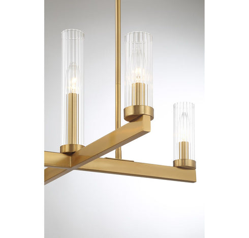Carina 5-Light Chandelier in Warm Brass
