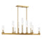 Carina 9-Light Chandelier in Warm Brass
