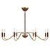Abeline 8-Light Chandelier in Warm Brass