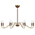 Abeline 8-Light Chandelier in Warm Brass