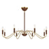 Abeline 8-Light Chandelier in Warm Brass