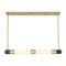 Farrell 1-Light Linear Chandelier in Warm Brass by Dann Foley