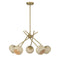 Jasper 5-Light Chandelier in Warm Brass