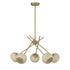 Jasper 5-Light Chandelier in Warm Brass