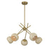 Jasper 5-Light Chandelier in Warm Brass