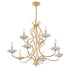 Lilly 9-Light Chandelier in Royal Gold by Breegan Jane
