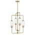 Holton 4-Light Chandelier in Warm Brass