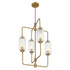 Holton 4-Light Chandelier in Warm Brass