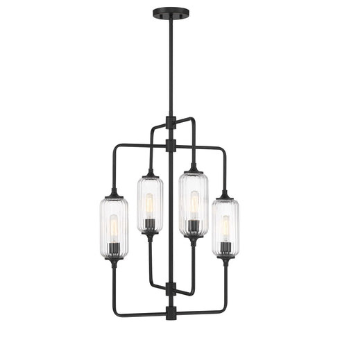 Holton 4-Light Chandelier in Warm Brass