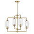 Holton 4-Light Chandelier in Warm Brass