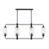 Holton 6-Light Linear Chandelier in Warm Brass