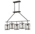 Glenwood 5-Light Linear Chandelier in English Bronze