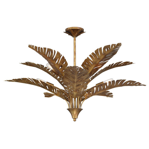 Palmera 10-Light Chandelier in Gold Vein by Breegan Jane