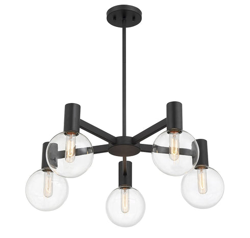 Wright 5-Light Chandelier in Chrome