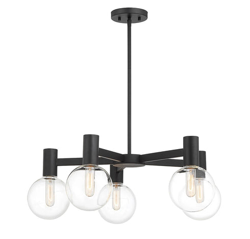 Wright 5-Light Chandelier in Chrome