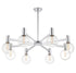 Wright 8-Light Chandelier in Chrome