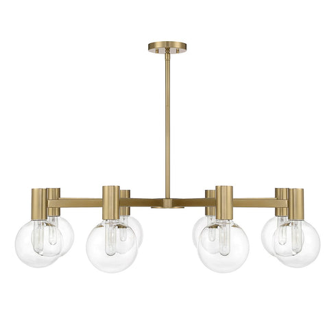 Wright 8-Light Chandelier in Chrome